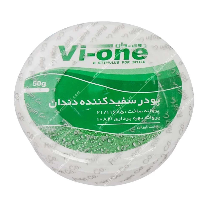 پودر سفید کننده دندان نعناع وی وان ۵۰ گرم