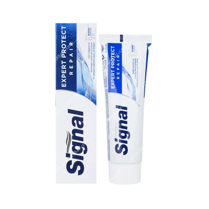 خمیر دندان محافظت کننده سیگنال مدل Expert Protect Repair حجم ۷۵ میلی لیتر